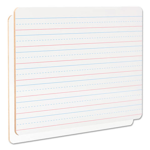 Lap-learning Dry-erase Board, Lined, 11 3-4" X 8 3-4", White, 6-pack