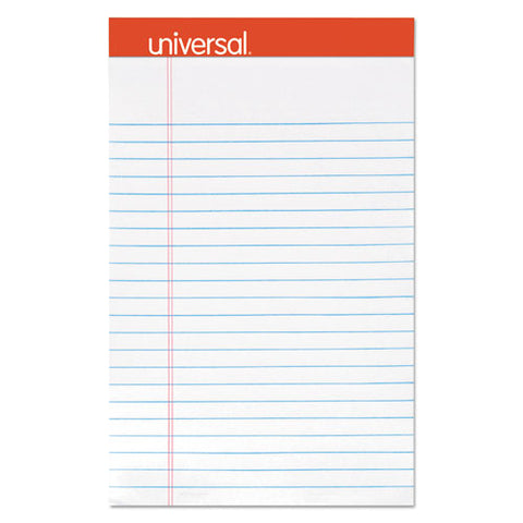 Perforated Ruled Writing Pads, Narrow Rule, 5 X 8, White, 50 Sheets, Dozen