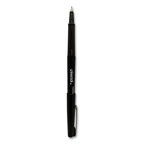 Stick Porous Point Pen, Medium 0.7mm, Black Ink-barrel, Dozen