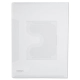 Transparent Deluxe Locking Project Files With Cd-rom Holder, Letter Size, Clear, 25-pack