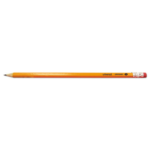 #2 Pre-sharpened Woodcase Pencil, Hb (#2), Black Lead, Yellow Barrel, 24-pack