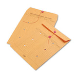 String And Button Interoffice Envelope, #97, Two-sided Five-column Format, 10 X 13, Light Brown Kraft, 100-box