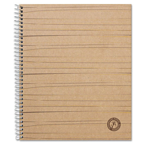 Deluxe Sugarcane Based Notebooks, 1 Subject, Medium-college Rule, Brown Cover, 11 X 8.5, 100 Sheets