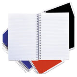 Wirebound Notebook, 3 Subjects, Medium-college Rule, Assorted Color Covers, 9.5 X 6, 120 Sheets, 4-pack