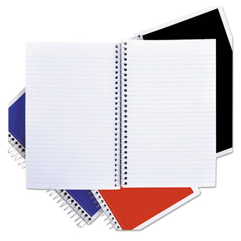 Wirebound Notebook, 3 Subjects, Medium-college Rule, Assorted Color Covers, 9.5 X 6, 120 Sheets, 4-pack