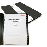 Weekly Planner, 11 X 8, Black, 2021