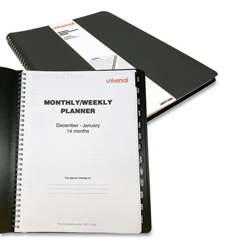 Weekly Planner, 11 X 8, Black, 2021