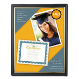 All Purpose Document Frame, 8.5 X 11 Insert, Black-gold, 3-pack