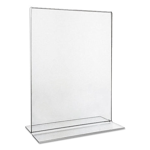 Clear 2-sided T-style Freestanding Frame, 8 1-2 X 11, 2-pack