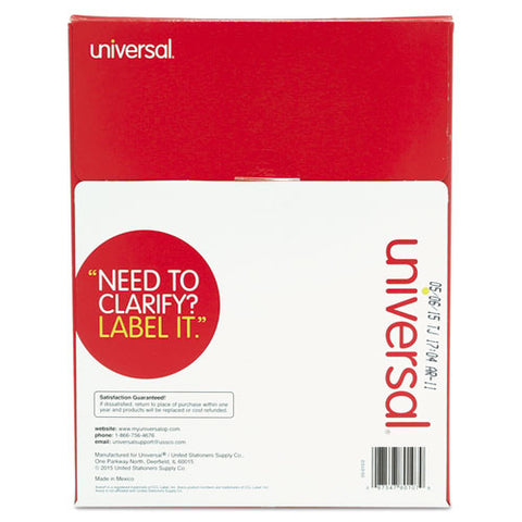 White Labels, Inkjet-laser Printers, 2 X 4, White, 10-sheet, 100 Sheets-box
