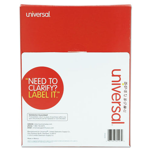White Labels, Inkjet-laser Printers, 3.33 X 4, White, 6-sheet, 100 Sheets-box