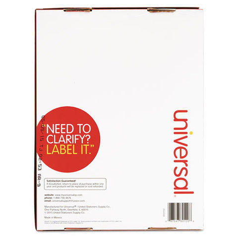 White Labels, Inkjet-laser Printers, 1 X 2.63, White, 30-sheet, 250 Sheets-pack