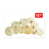 Invisible Tape, 1" Core, 0.75" X 83.33 Ft, Clear, 12-pack