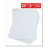 Laminating Pouches, 3 Mil, 9" X 11.5", Matte Clear, 25-pack