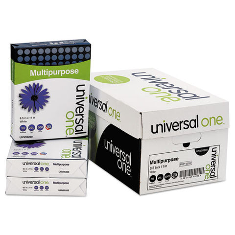 Deluxe Multipurpose Paper, 98 Bright, 20 Lb, 8.5 X 11, Bright White, 500 Sheets-ream, 10 Reams-carton