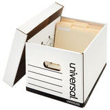 Professional-grade Heavy-duty Storage Boxes, Letter-legal Files, White, 12-carton