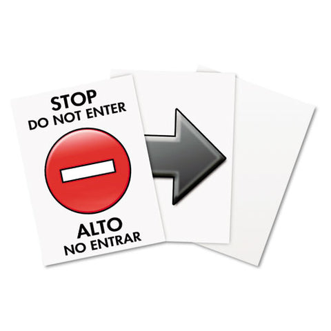 Floor Tent Sign, Doublesided, Plastic, 10 1-2" X 25 1-2", Black