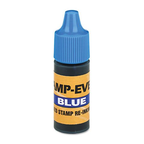 Refill Ink For Clik! And Universal Stamps, 7 Ml-bottle, Blue