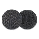 Sticky-back Fasteners, Removable Adhesive, 0.63" Dia, Black, 75-pack