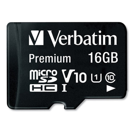 16gb Premium Microsdhc Memory Card With Adapter, Up To 80mb-s Read Speed