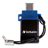 Store ‘n' Go Dual Usb 3.0 Flash Drive For Usb-c Devices, 64 Gb, Blue