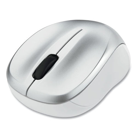 Silent Wireless Blue Led Mouse, 2.4 Ghz Frequency-32.8 Ft Wireless Range, Left-right Hand Use, Silver