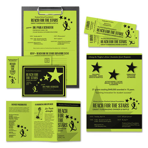 Color Cardstock, 65 Lb, 8.5 X 11, Vulcan Green, 250-pack