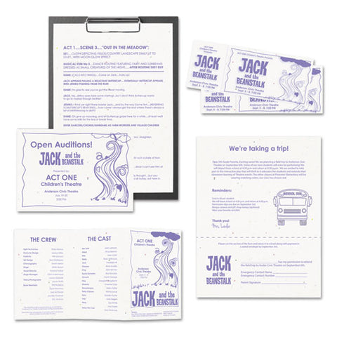 Color Paper, 24 Lb, 8.5 X 11, Stardust White, 500 Sheets-ream