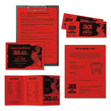 Color Paper, 24 Lb, 8.5 X 11, Re-entry Red, 500 Sheets-ream
