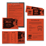 Color Paper, 24 Lb, 8.5 X 11, Orbit Orange, 500 Sheets-ream