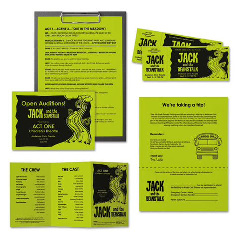 Color Paper, 24 Lb, 8.5 X 11, Terra Green, 500-ream