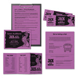 Color Paper, 24 Lb, 8.5 X 11, Planetary Purple, 500 Sheets-ream