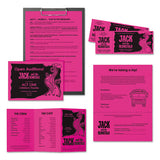 Color Paper, 24 Lb, 8.5 X 11, Fireball Fuchsia, 500-ream