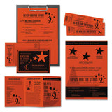 Color Cardstock, 65 Lb, 8.5 X 11, Orbit Orange, 250-pack