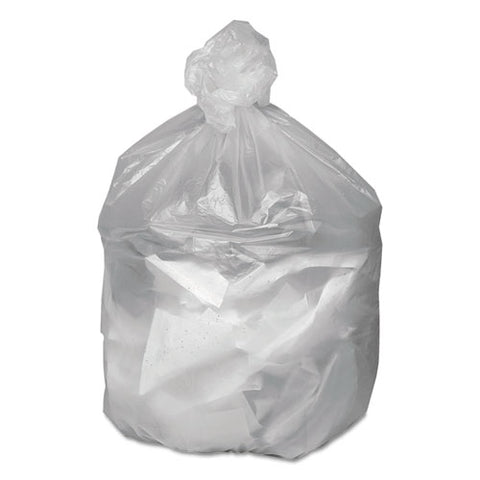 Waste Can Liners, 60 Gal, 12 Microns, 38" X 58", Natural, 200-carton