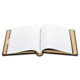 Looseleaf Minute Book, Black Leather-like Cover, 250 Unruled Pages, 8 1-2 X 11