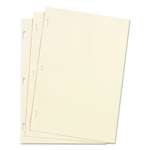 Looseleaf Minute Book Ledger Sheets, Ivory Linen, 14 X 8-1-2, 100 Sheet-box