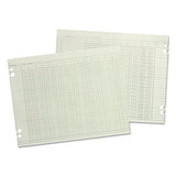 Accounting Sheets, 20 Column, 9-1-4 X 11-7-8, 100 Loose Sheets-pack, Green