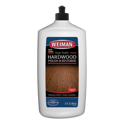 High Traffic Hardwood Polish And Restorer, 32 Oz Squeeze Bottle, 6-carton