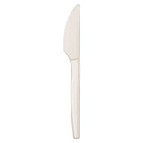 Ecosense Renewable Plant Starch Cutlery, Knife, 7", 50/pack, 20 Pack/carton