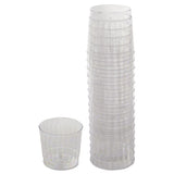 Classicware Tumblers, 9 Oz, Plastic, Clear, Rocks Glass, 16-bag, 15 Bag-carton