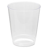 Comet Plastic Tumbler, 8 Oz., Clear, Tall, 25-pack