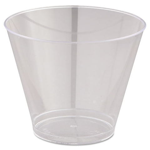 Comet Smooth Wall Tumblers, 9oz, Clear, Squat, 25-pack, 20 Packs-carton
