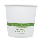 Paper Bowls, 24 Oz, 4.4" Diameter X 4.4"h, White, 500-carton