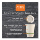 No Tree Paper Bowls, 12 Oz, 4.4" Diameter X 2.5"h, Natural, 500-carton