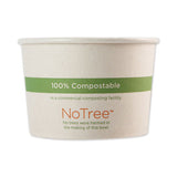 No Tree Paper Bowls, 16 Oz, 4.4" Diameter X 3"h, Natural, 500-carton