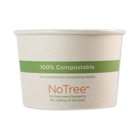 No Tree Paper Bowls, 16 Oz, 4.4" Diameter X 3"h, Natural, 500-carton