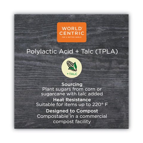 Tpla Compostable Cutlery, Fork, 6.3", White, 750-carton
