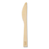 Bamboo Cutlery, Knife, 6.7", Natural, 2,000/carton