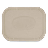 Fiber Lids For Fiber Containers, 7.8 X 10.1 X 0.5, Natural, 400-carton